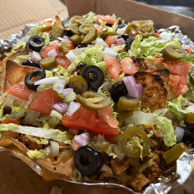 Cluster Bomb Nachos.