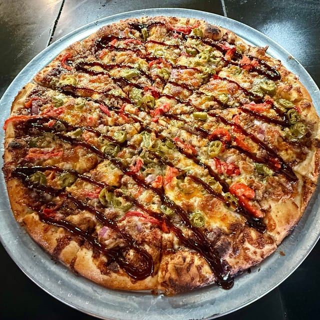 Two Smoked Boagies Pizza.